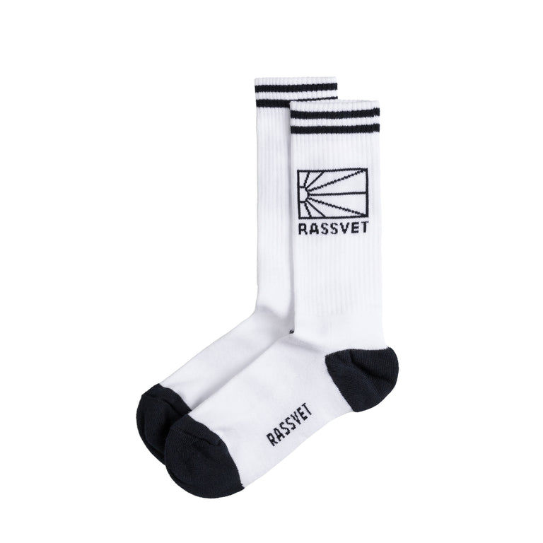 Носки Logo Socks Rassvet, белый цена и фото