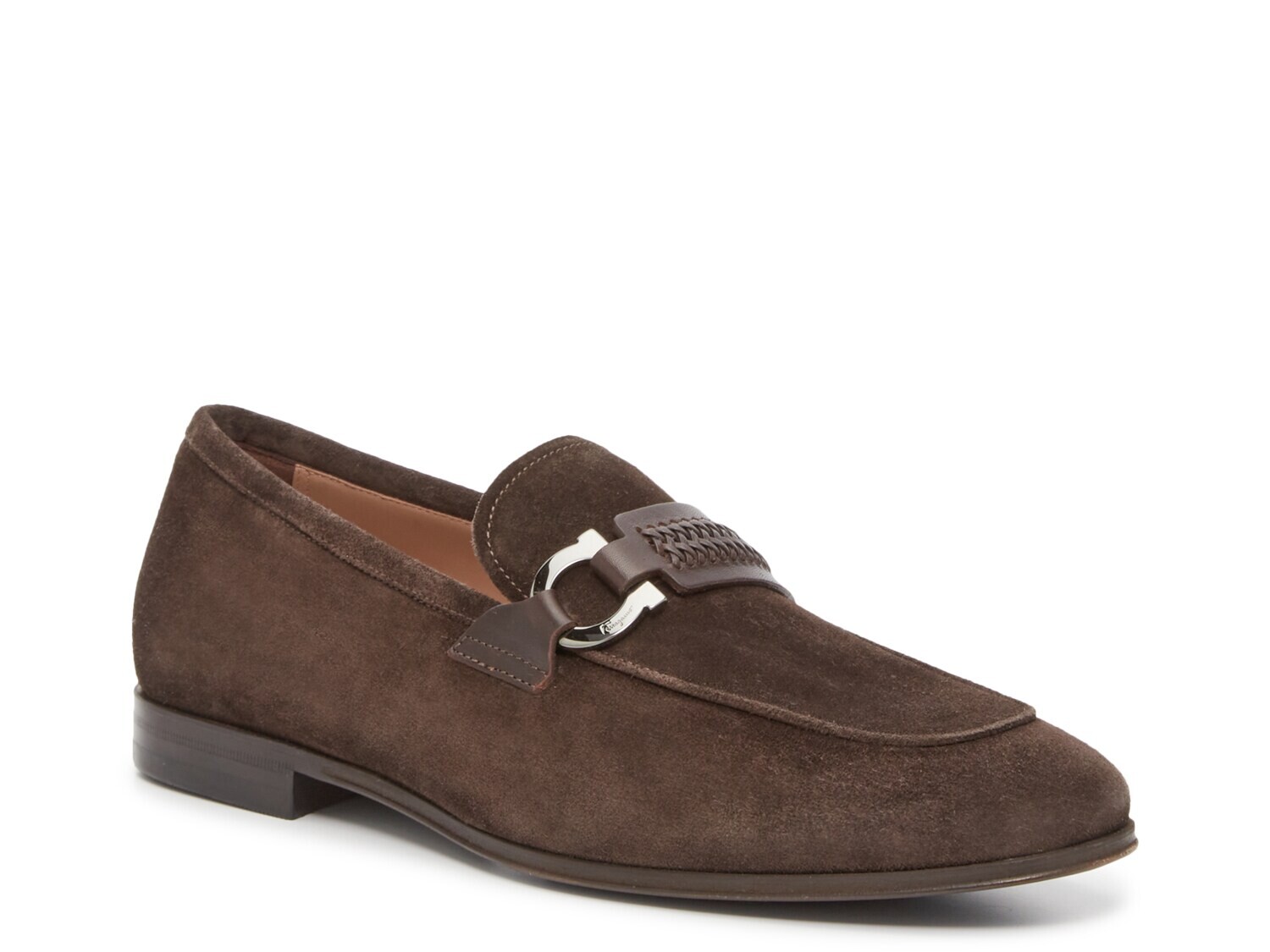 

Salvatore Ferragamo Лоферы Sidney с орнаментом, темно-коричневый
