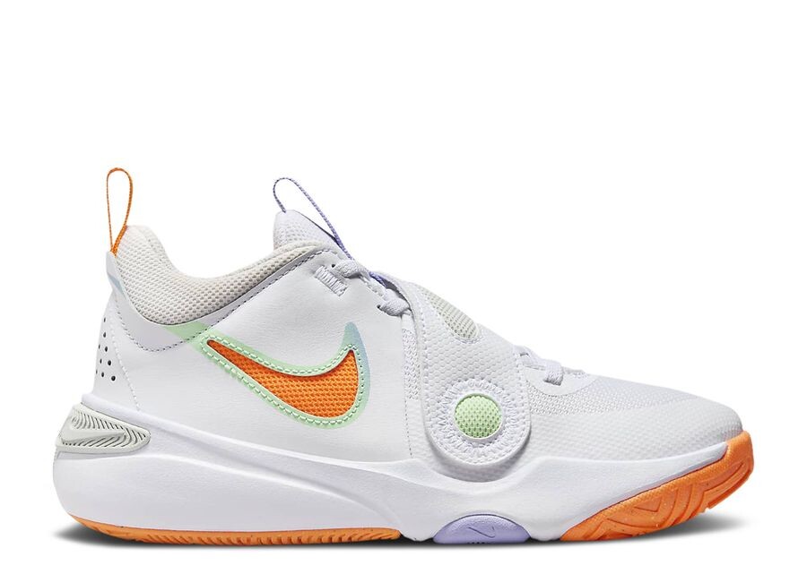 

Кроссовки Nike Team Hustle D11 Gs 'White Total Orange', белый