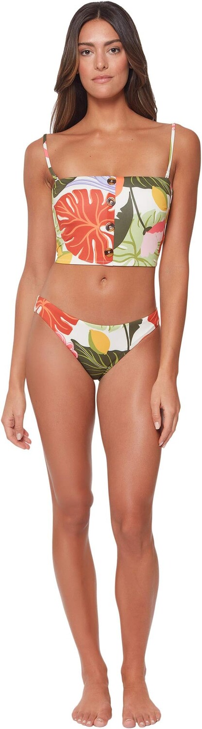 

Купальный топ Sanctuary Fresh Squeezed Crop Bandeau Top, цвет Olive Green