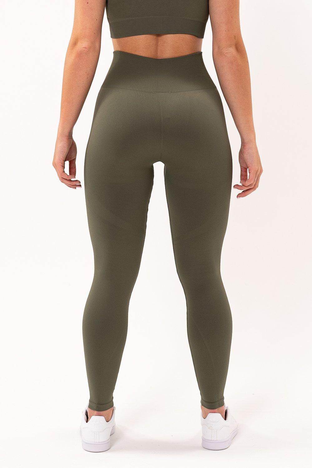 

Бесшовные леггинсы Limitless - Olive Fade V3 Apparel, хаки