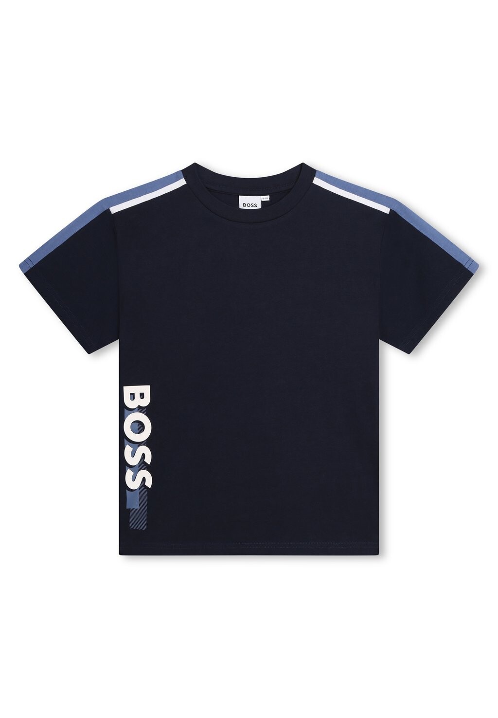 

Футболка с принтом SHORT SLEEVES BOSS Kidswear, цвет navy