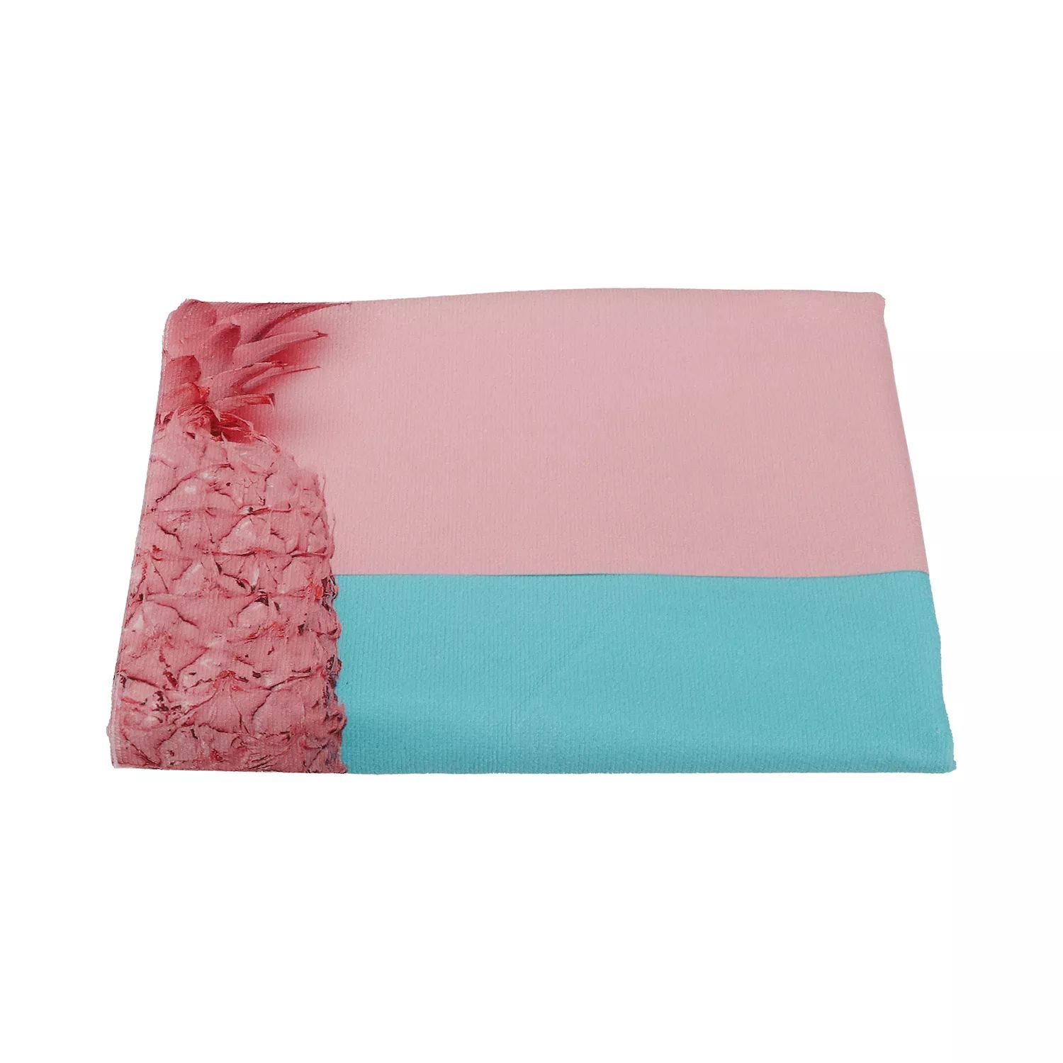 цена Впитывающее пляжное полотенце с узором ананаса, классический дизайн для пляжа, розовое, 55 x 28 дюймов