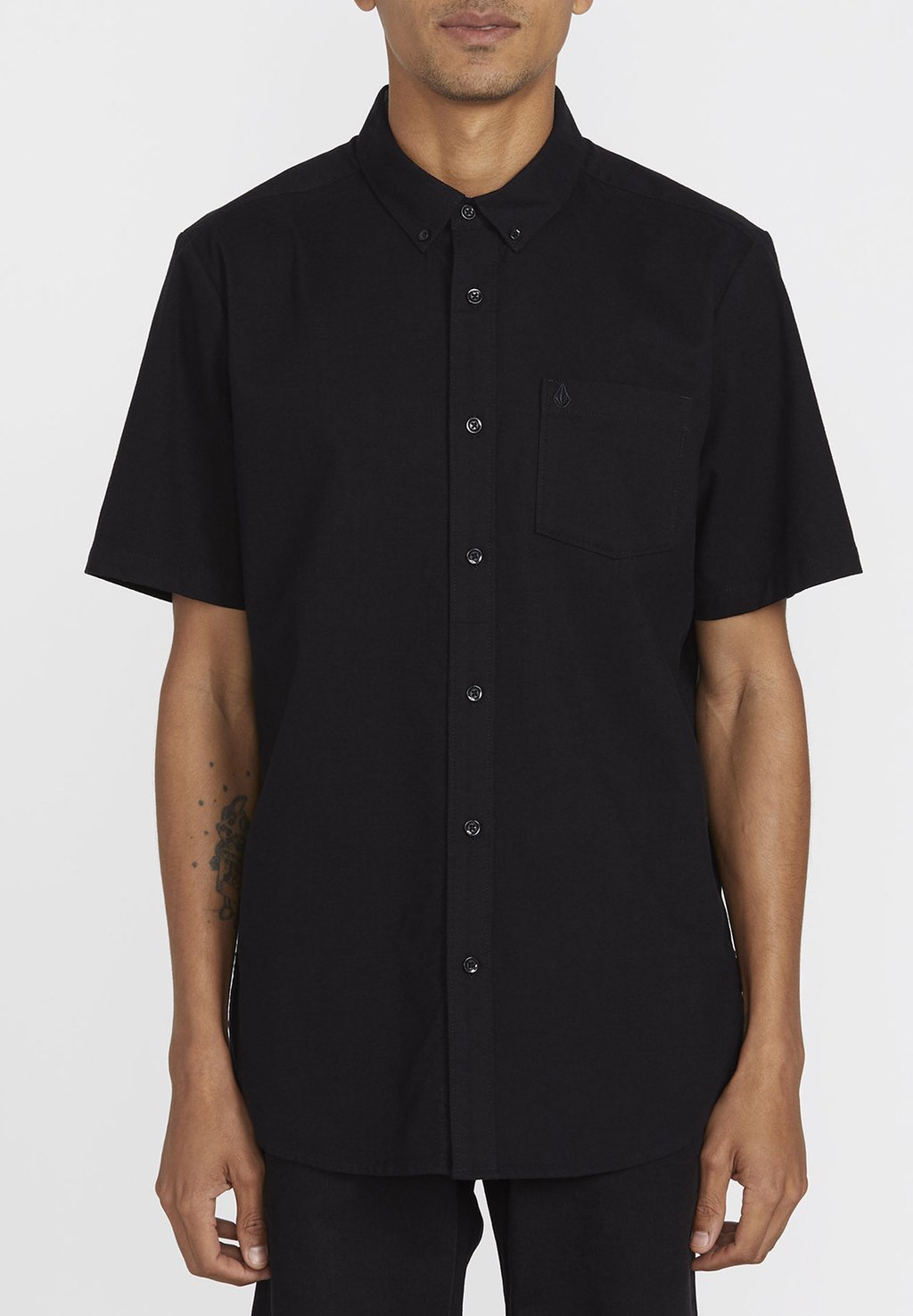 Рубашка Everett Oxford Ss Volcom, цвет new black