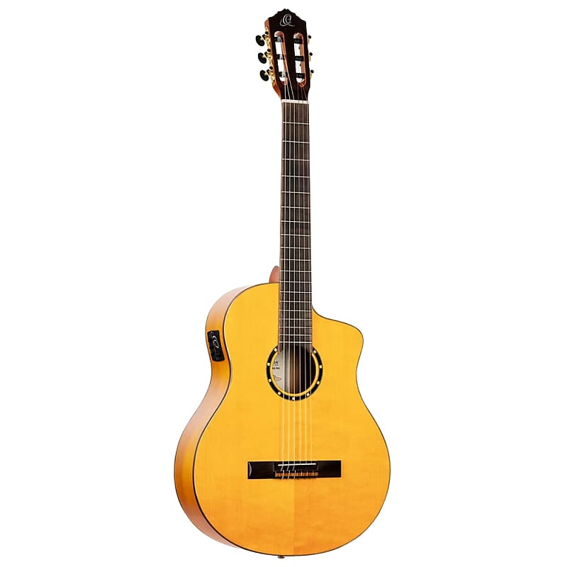 Акустическая гитара Ortega Family Series Pro Solid Top Acoustic-Electric Flamenco Guitar w/ Bag