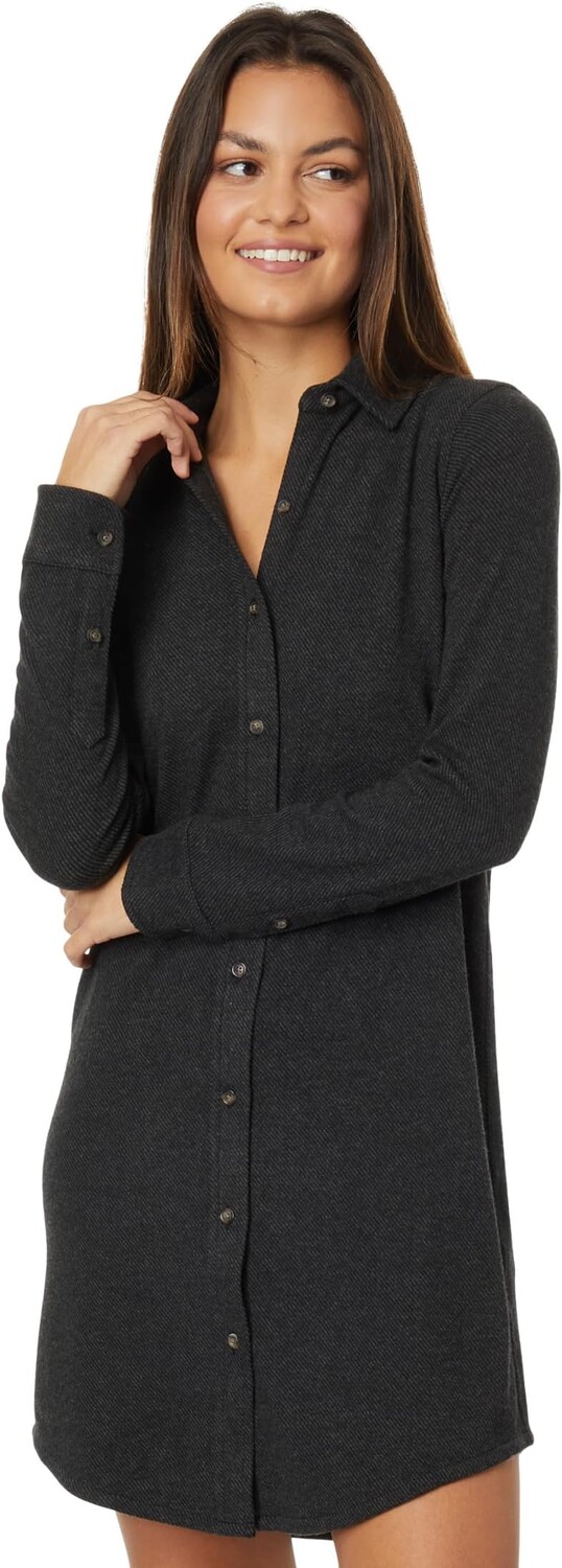 

Легендарное платье-свитер Faherty, цвет Heathered Black Twill 2
