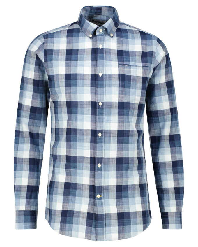 

Рубашка Hillroad индивидуального кроя с длинными рукавами Barbour, синий