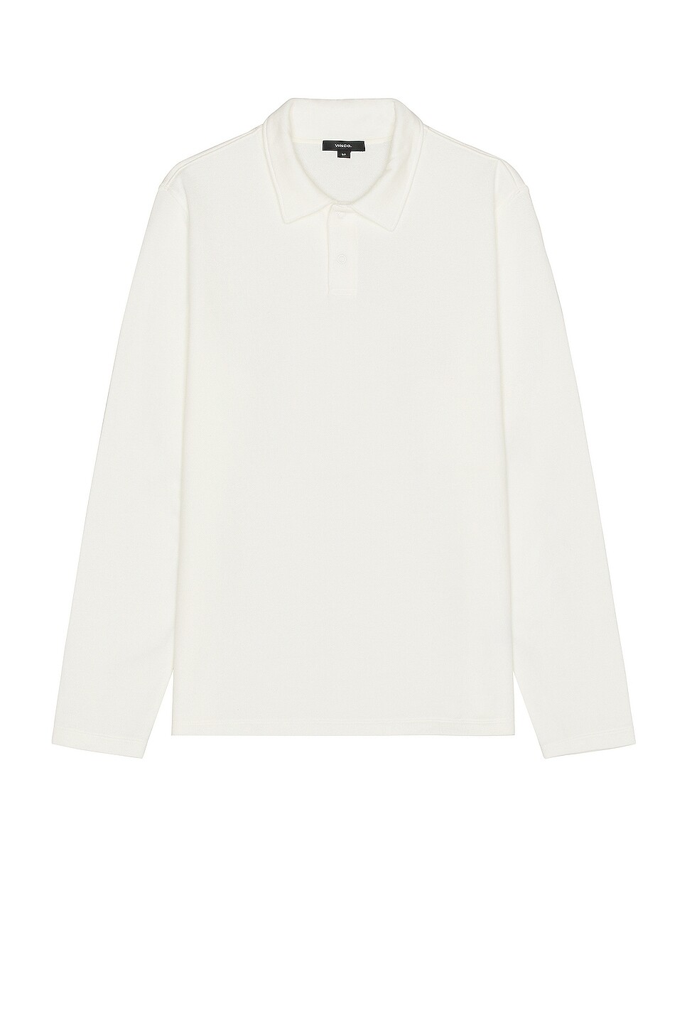 

Поло Vince Double Knit Pique Long Sleeve, белый
