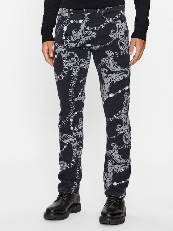 

Джинсы узкого кроя Versace Jeans Couture, черный
