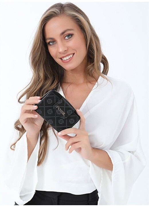 

Черный женский кошелек Fossil