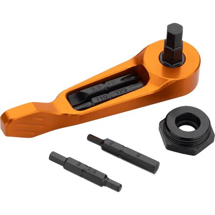 Мультиинструмент с осью и рукояткой Wolf Tooth Components, оранжевый фото