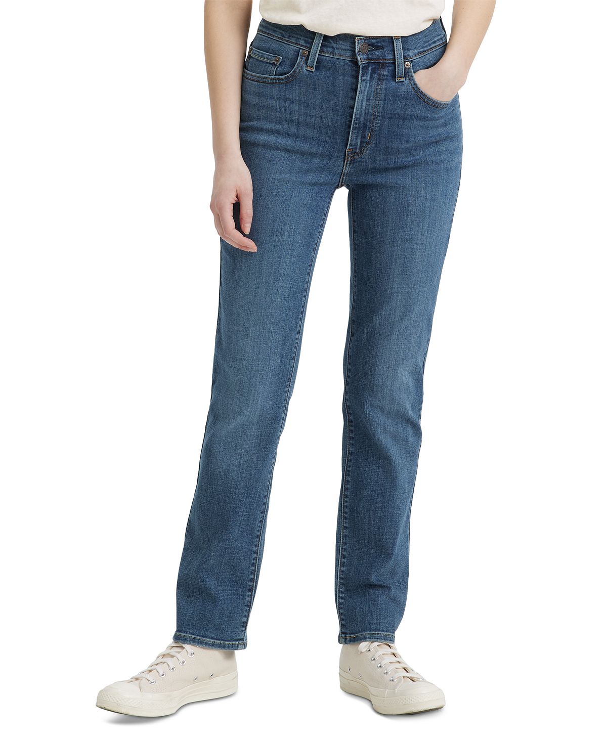 Женские прямые джинсы 724 короткой длины Levi's