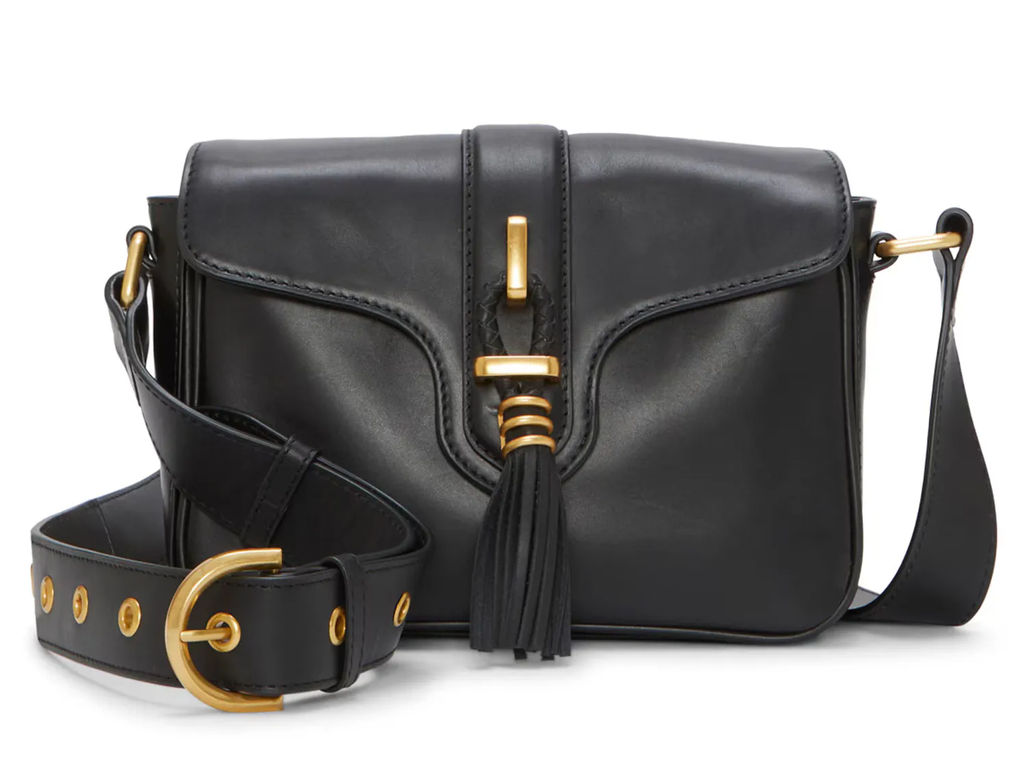 

Кожаная сумка через плечо maecy Vince Camuto, черный