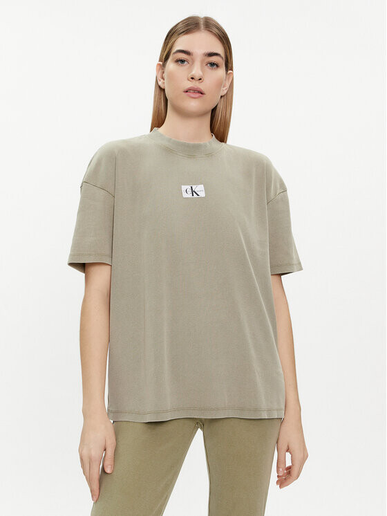 

Футболка бойфренда впору Calvin Klein, зеленый