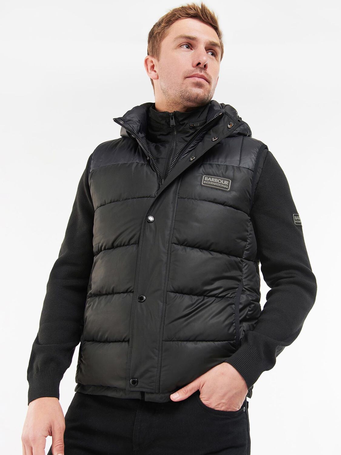 

Жилет Barbour International Peak Baffle Quilt, черный