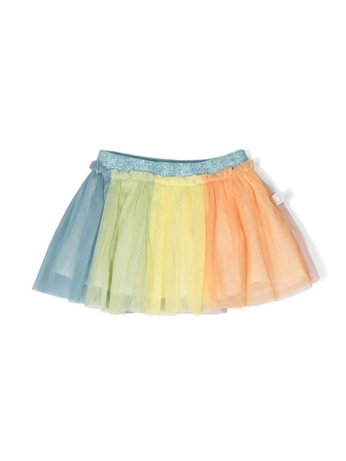 

Stella McCartney Kids пышная юбка с эффектом металлик, синий