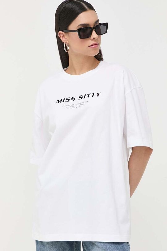 

Хлопковая футболка Miss Sixty, белый