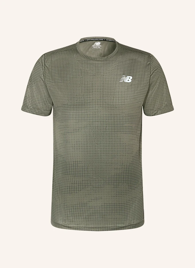 

Футболка для бега impact run из сетки New Balance, зеленый