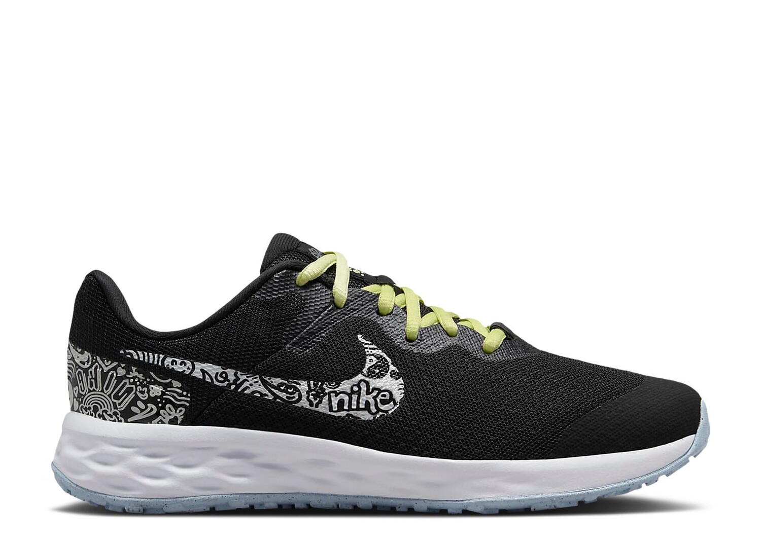 

Кроссовки Nike Revolution 6 Next Nature Jp Gs 'Doodles', черный