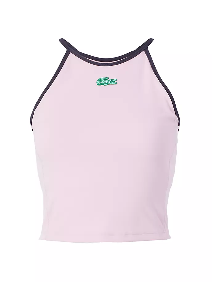 

Майка с лямкой на шее Lacoste X Bandier, цвет gelato pink