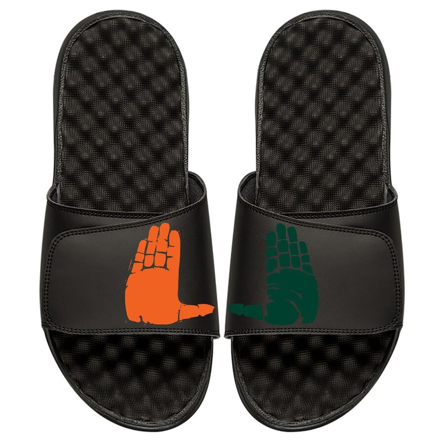 

Шлепанцы ISlide Miami Hurricanes, черный