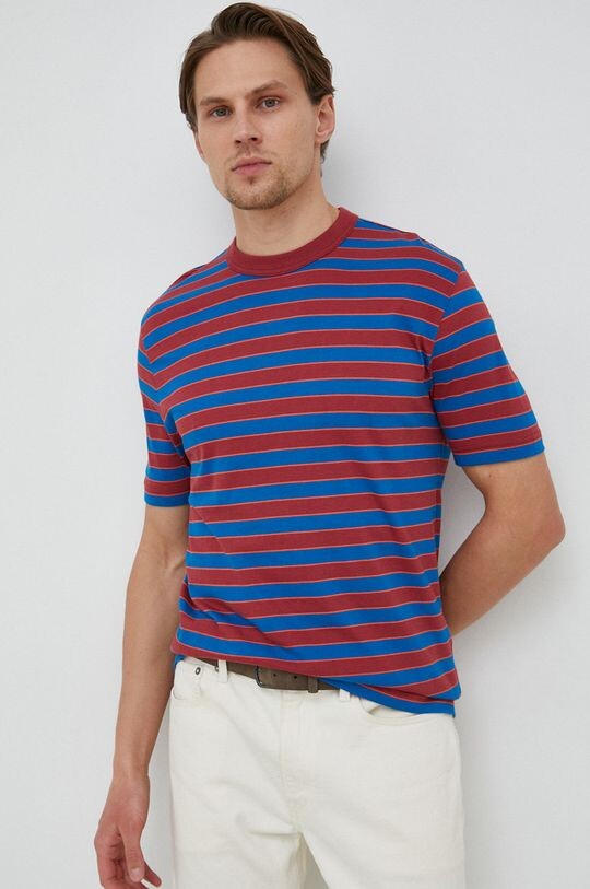 Хлопковая футболка PS Paul Smith, бордовый футболка paul smith basic черный