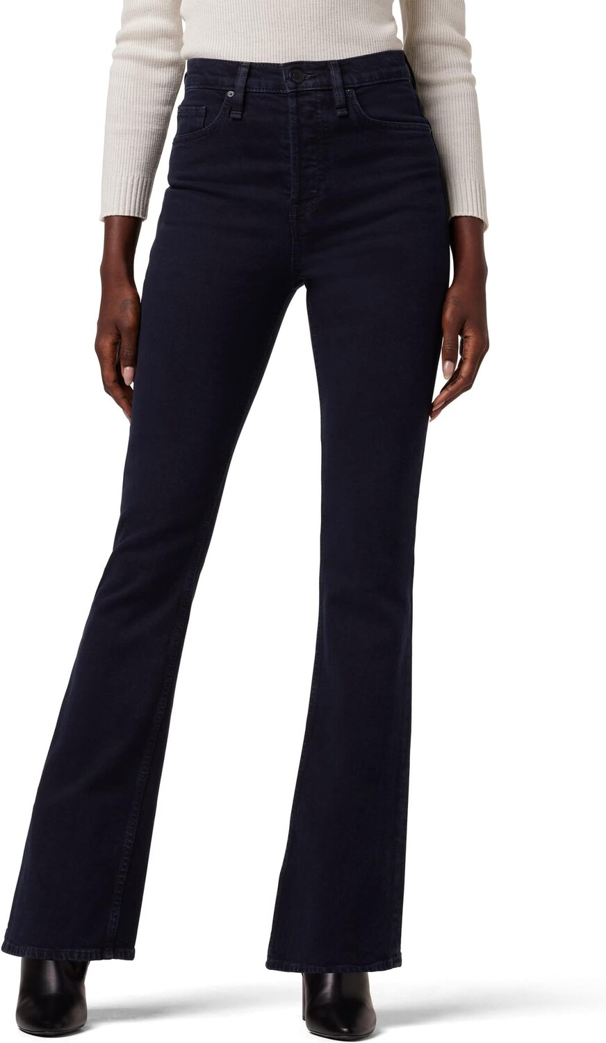 

Джинсы Faye Ultra High-Rise Flare in River Hudson Jeans, цвет River
