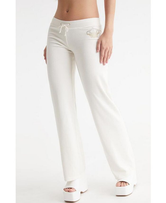 

Женские широкие спортивные брюки Heritage Juicy Couture, белый