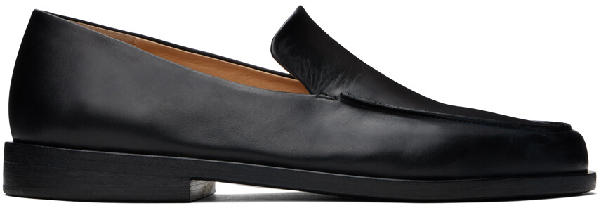 

Черные лоферы мокассо Marsell, цвет Black