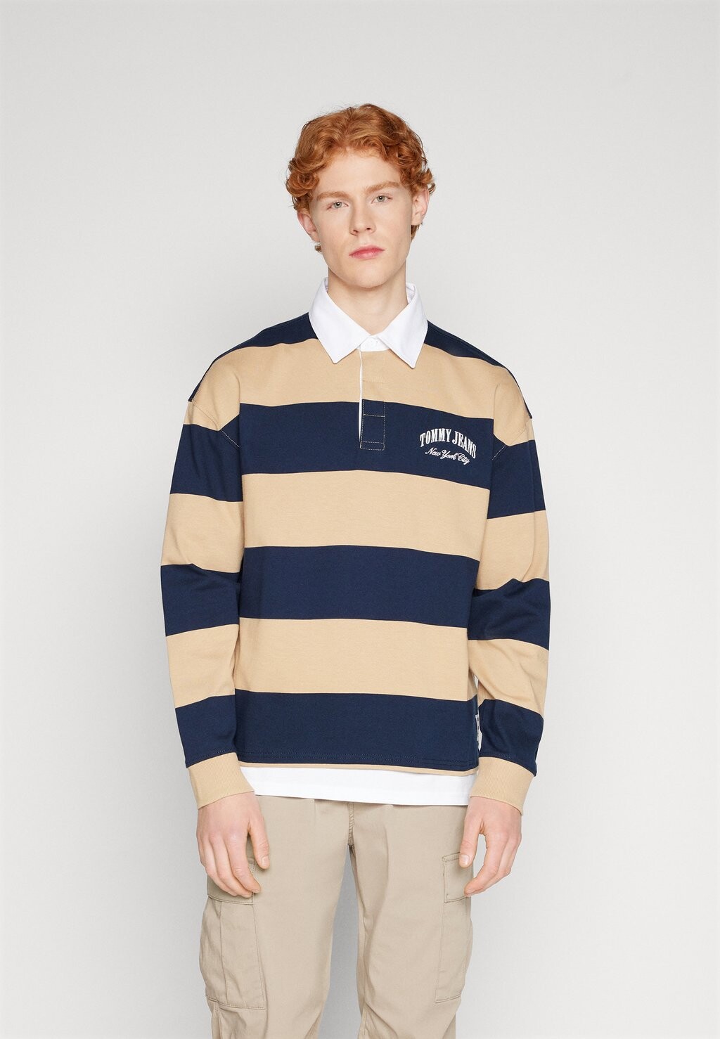 

Футболка с длинными рукавами Varsity Rugby Tommy Jeans, цвет tawny sand