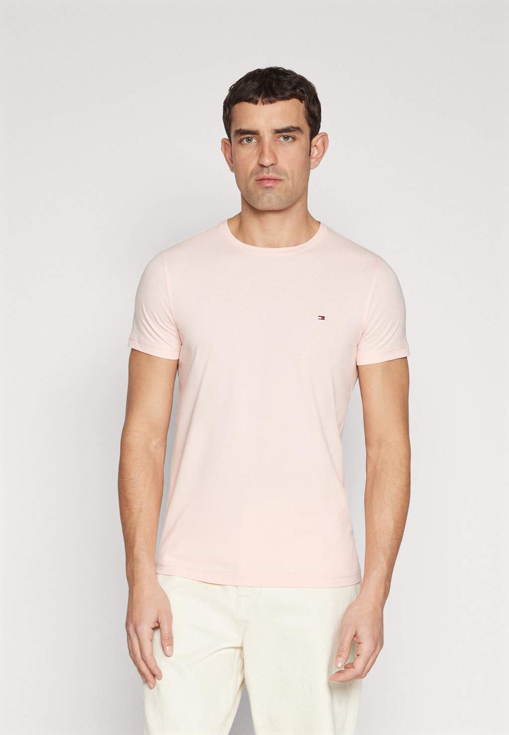 цена Базовая футболка Slim Fit Tee Tommy Hilfiger, цвет pink crystal