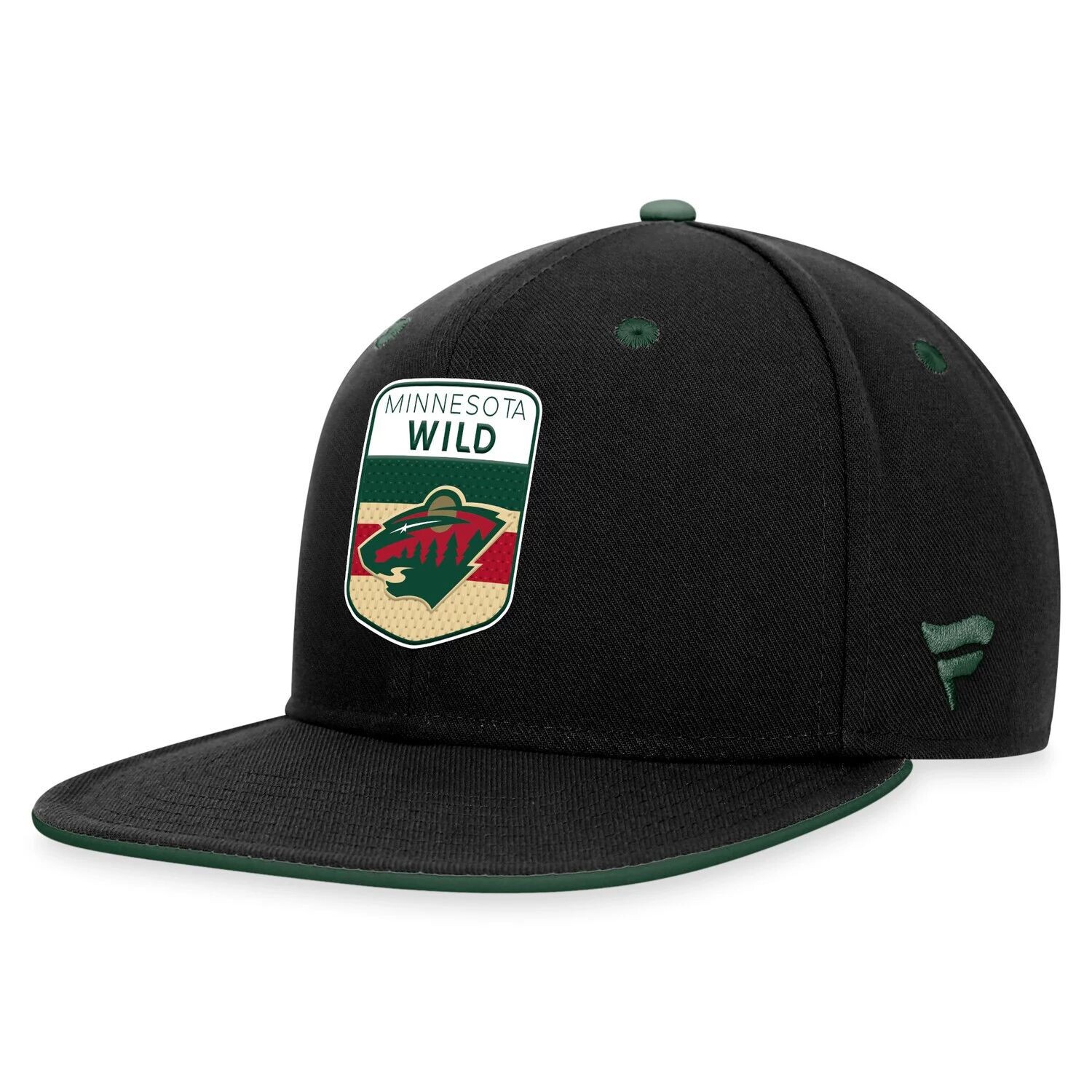 

Мужская черная бейсболка с логотипом Fanatics Minnesota Wild Драфт НХЛ 2023 года