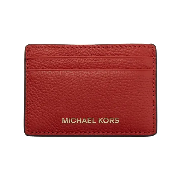 

Кожаный футляр с картами Jet Set Michael Kors, красный