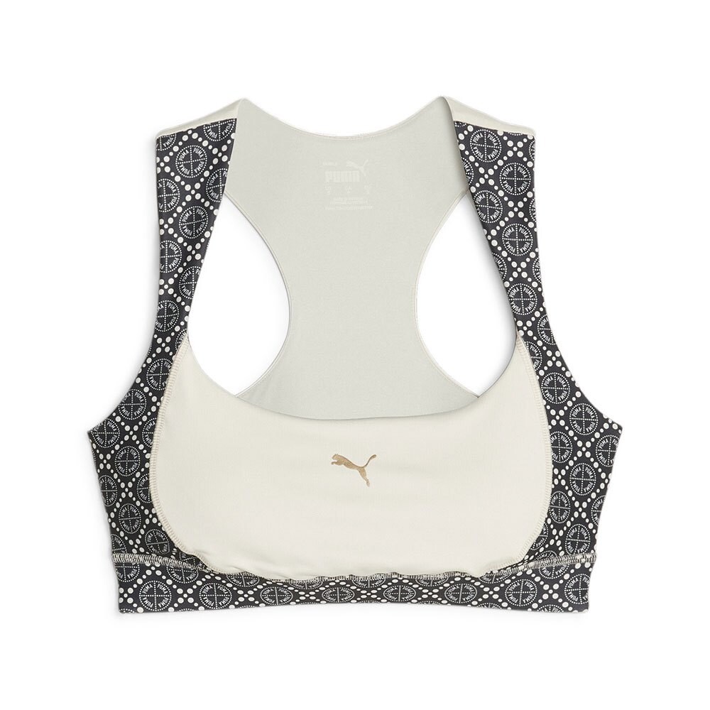 

Спортивный бюстгальтер Puma Logo Love Mid Impact, бежевый