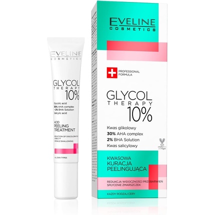 Eveline Glycol Therapy 10% кислотный пилинг 20 мл, Eveline Cosmetics eveline cosmetics пилинг для лица glycol therapy oil enzymatic peeling 2% 100 мл