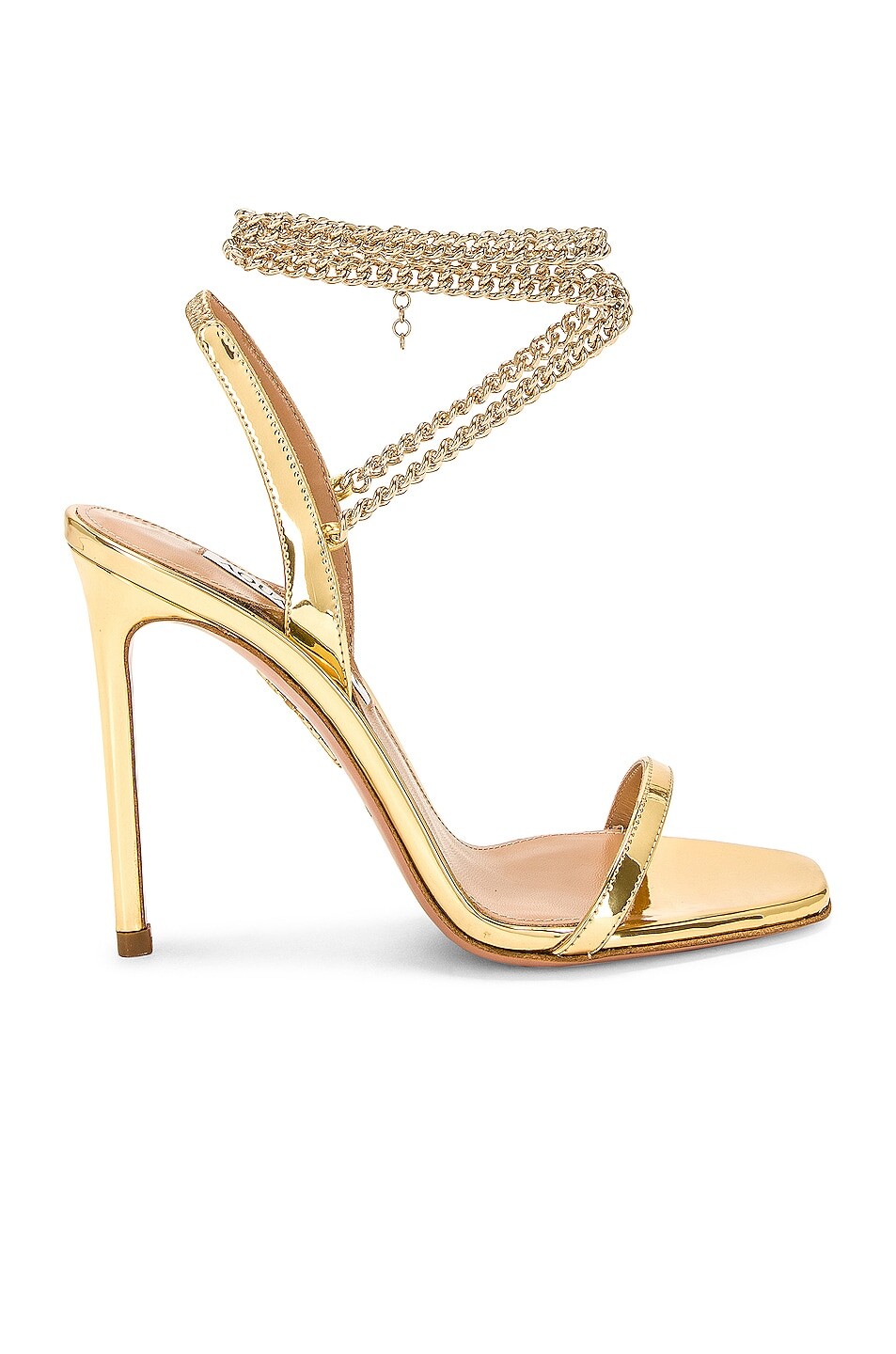 

Туфли Aquazzura Flash 105, цвет Soft Gold