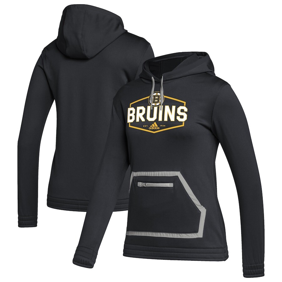 

Пуловер с капюшоном adidas Boston Bruins, черный