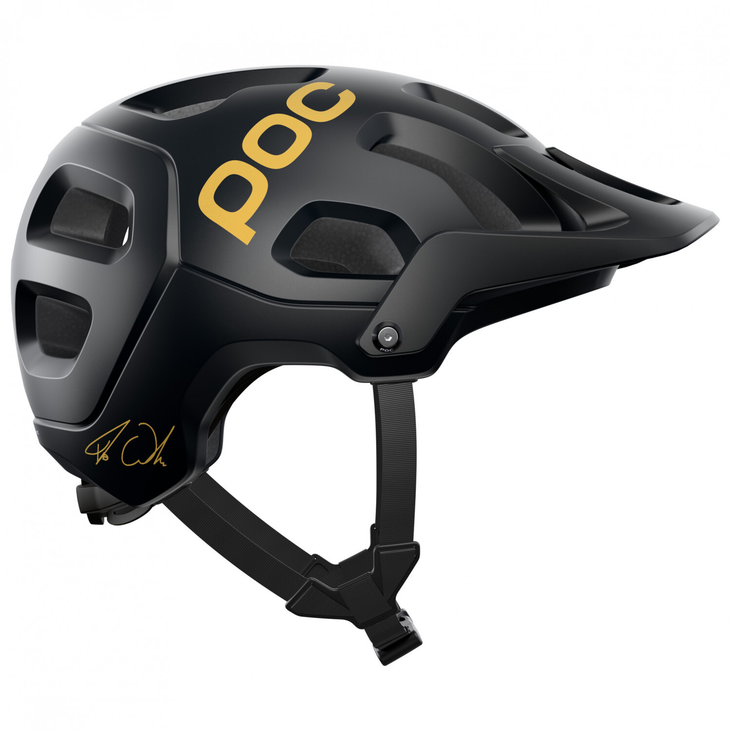 

Велосипедный шлем Poc Tectal Fabio Edition, цвет Uranium Black Matt/Gold