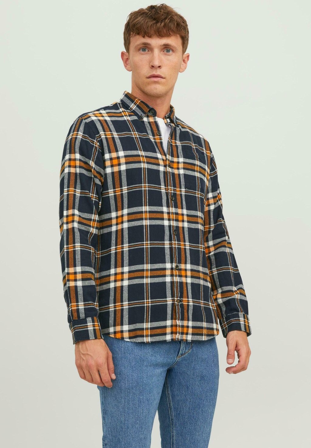 

Рубашка КЛАССИЧЕСКА ОСЕНЬ Jack & Jones, солнце пустыни