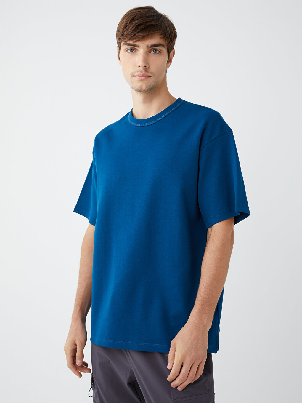 

Мужская футболка с круглым вырезом и коротким рукавом LCW Casual, масло