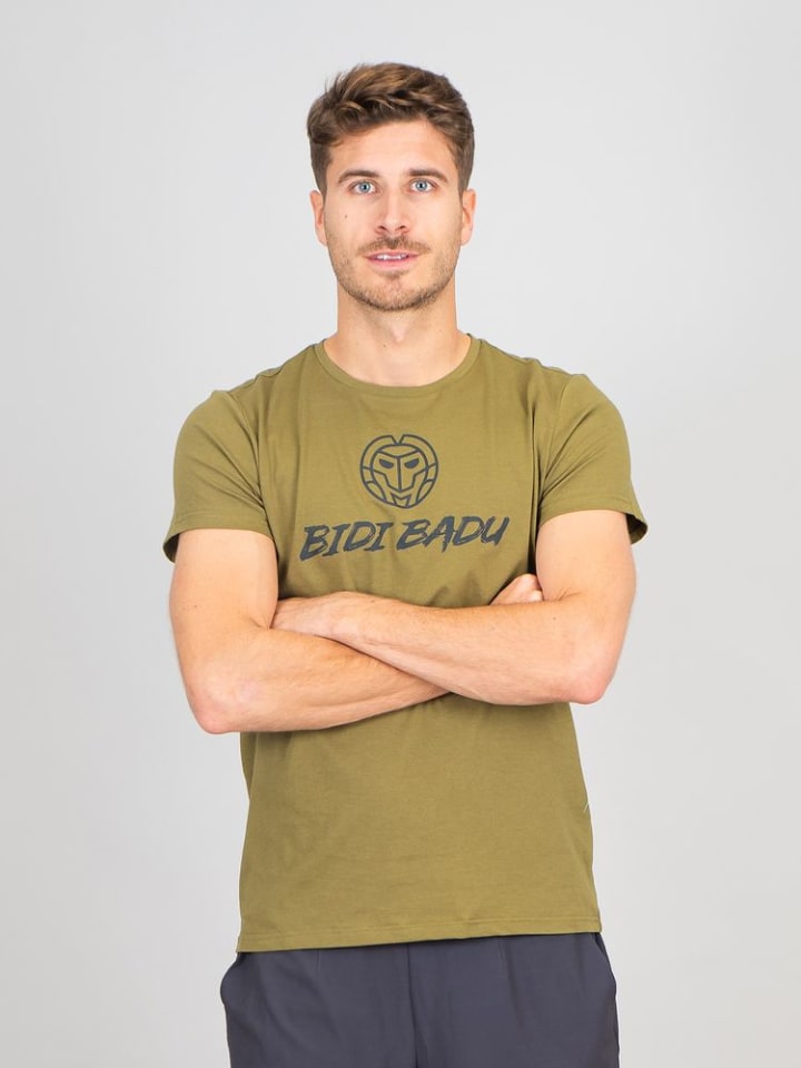 

Футболка BIDI BADU Pure Wild Logo Chill Tee olive, оливковый