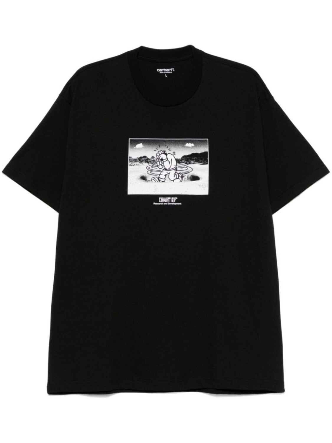 

Carhartt WIP футболка с надписью «Мозговой центр», черный