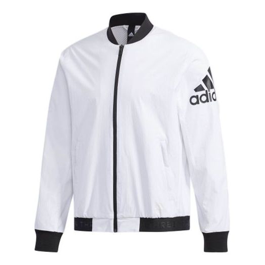 Куртка adidas Logo Printing aviator Jacket White, белый
