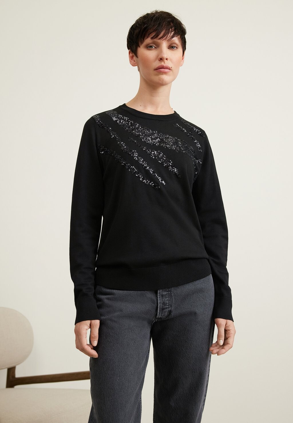 

Свитшот DKNY ZEBRA, черный