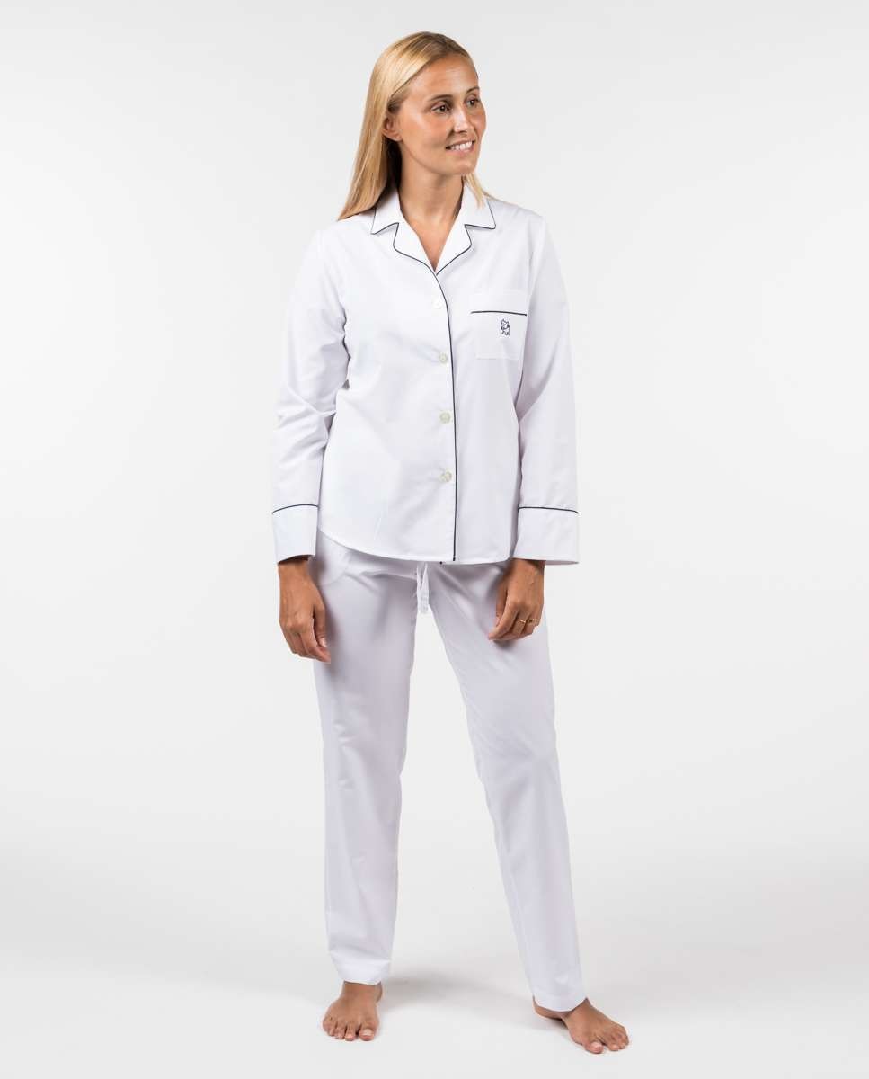 Длинная однотонная женская пижама из хлопка Kiff-Kiff, белый футболка женская однотонная из хлопка