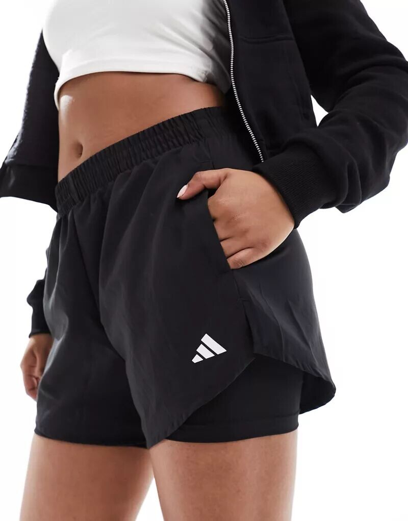 

Черные шорты 2 в 1 adidas Training Essentials adidas performance