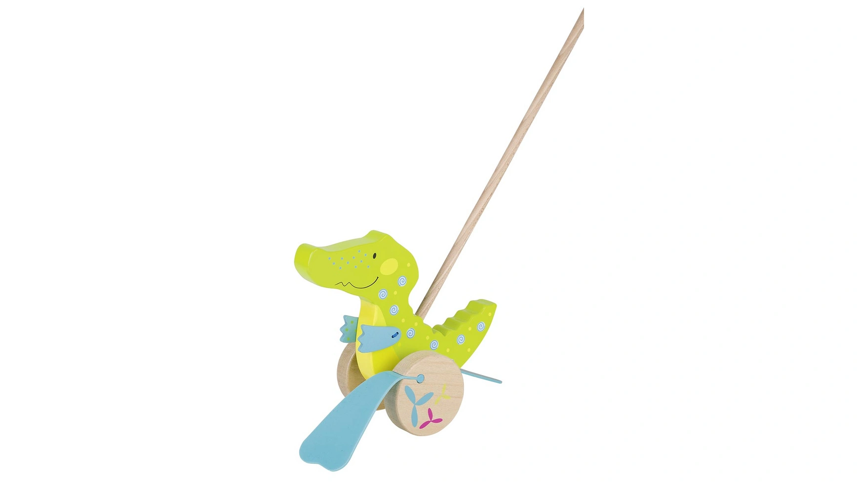 Goki Игрушка-толкатель крокодил, susibelle goki стульчик для кормления куклы susibelle