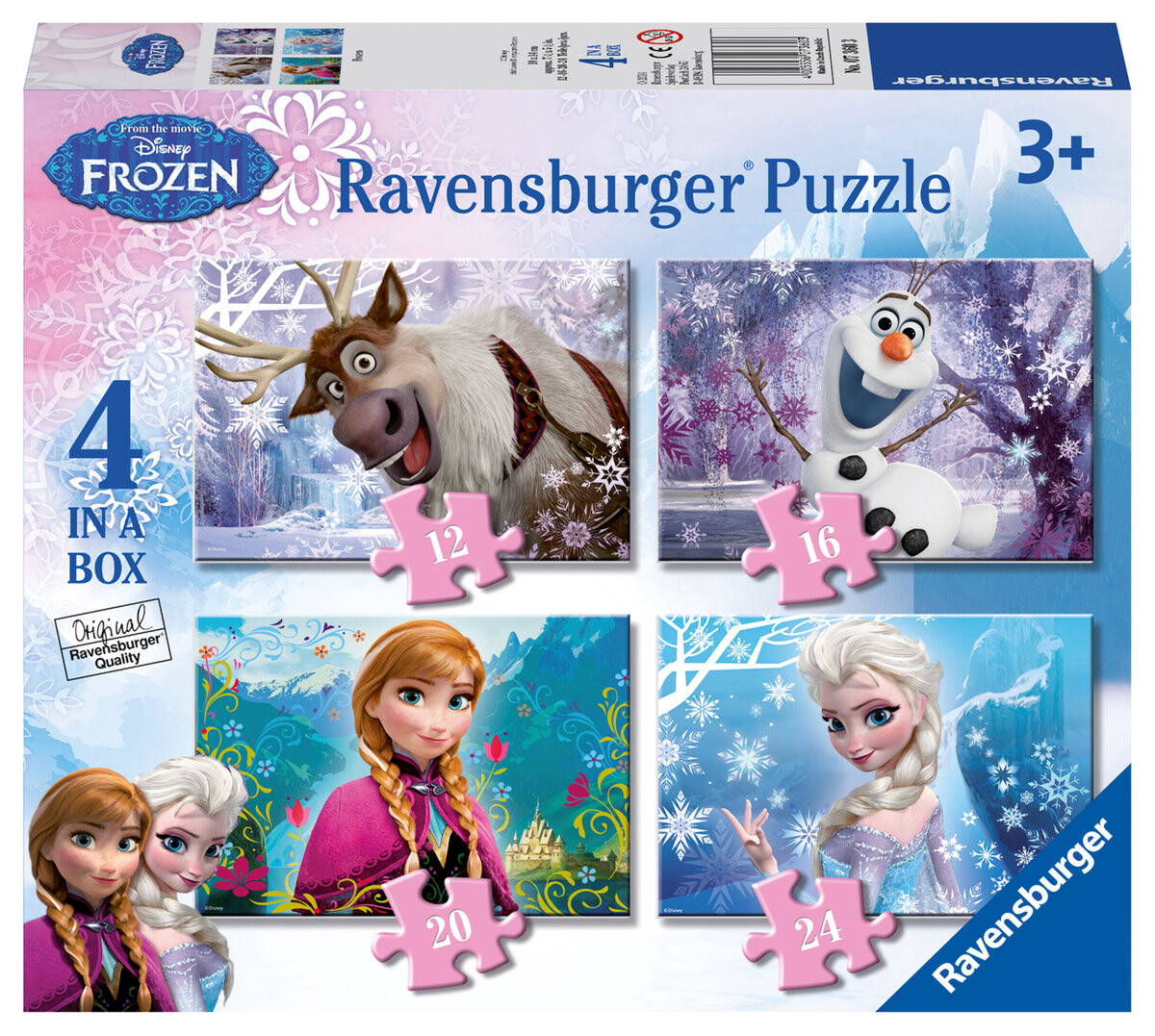 

Пазл Ravensburger, Disney, Frozen, 16/12/20/24 шт.
