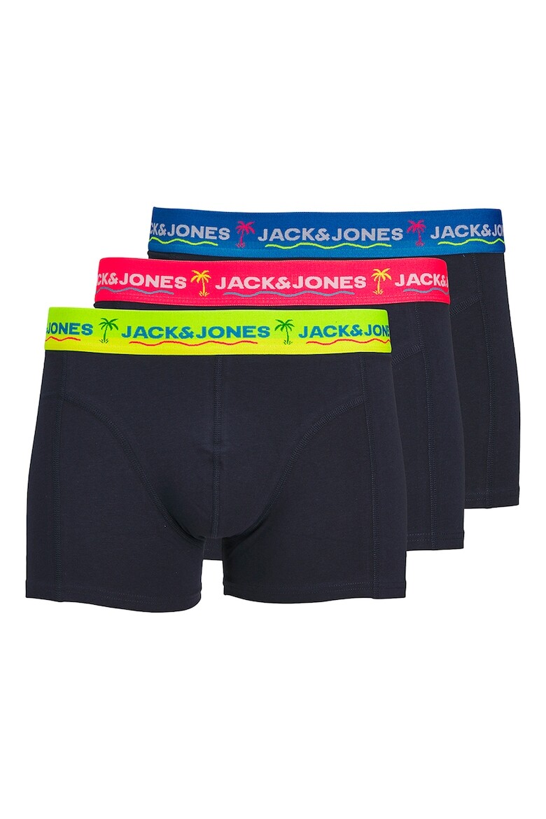 

Боксеры с логотипом на поясе - 3 пары Jack & Jones, зеленый