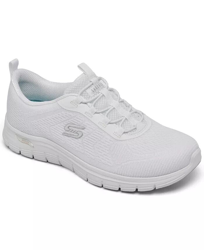 

Женские кроссовки Arch Fit Vista — блестящие прогулочные кроссовки Finish Line Skechers, белый